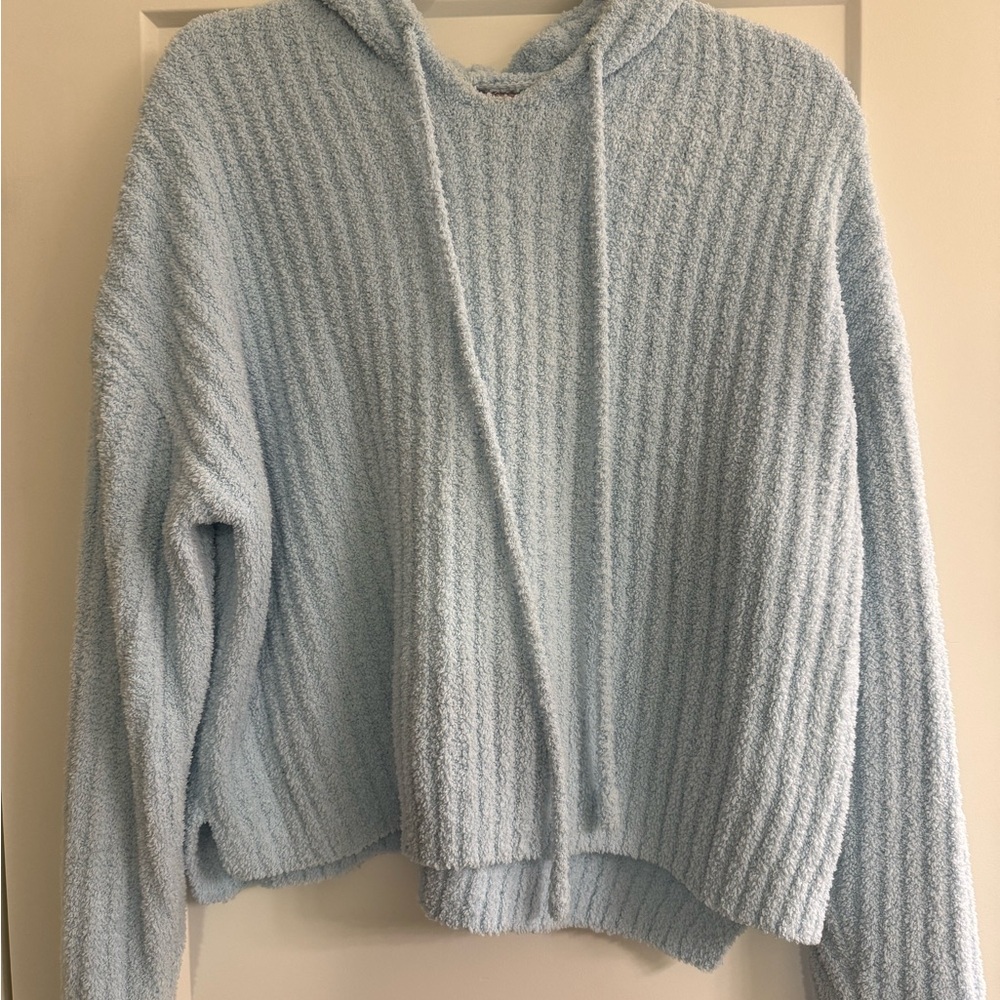 Altar'd State Soft Sky Blue Cowl Neck Sweater